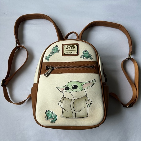Loungefly Handbags - Rare Loungefly Star Wars Cream and Brown Backpack
